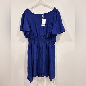 NWT Curvegirl Plus Size 24 royal blue dress